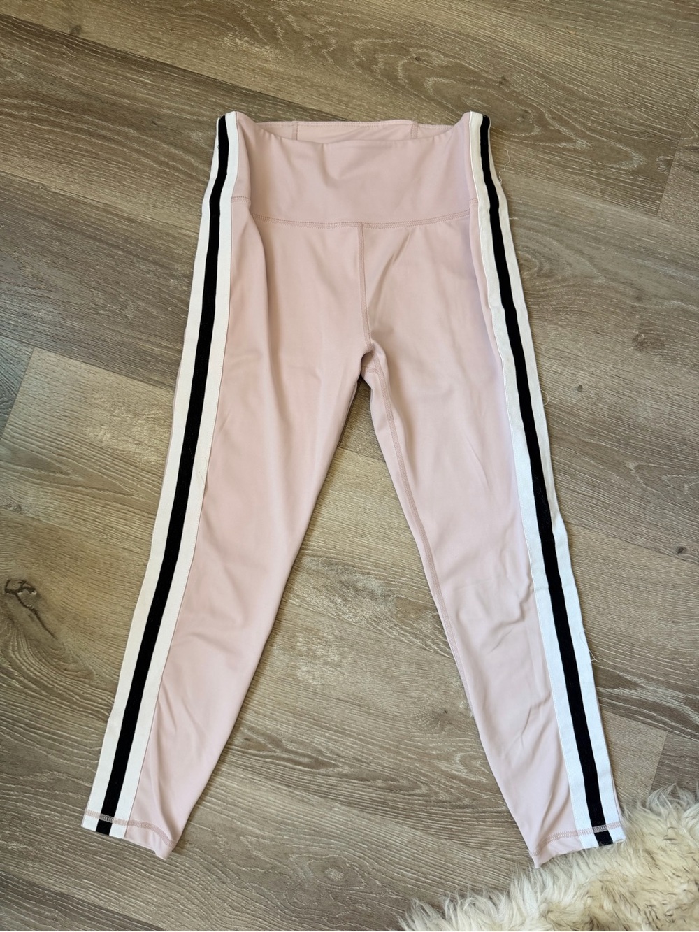 Allfenix Pink Side-Stripe Leggings